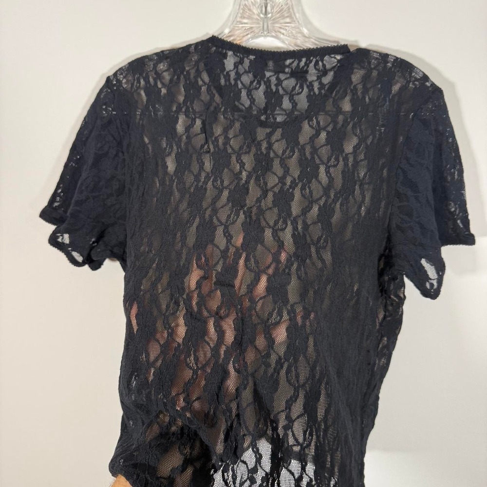 Y2K black lace top - Picture 6 of 7